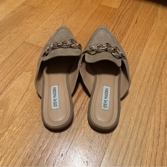 NWOT Steve Madden tan suede mules size 8 - Picture 2 of 4